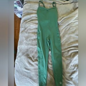 Bombshell Sportswear Teal Green Sculpted Jumpsuit Medium
